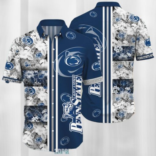 Beach Penn State Nittany Lions Tropical Hawaiian Shirt For mens