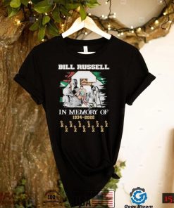 Bill Russell In Memory Of 1934 2022 Boston Celtics Signatures Shirt