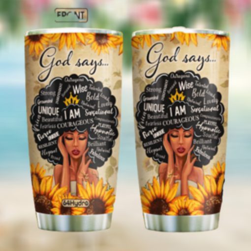 Black Women Faith NNR0501008Z Stainless Steel Tumbler