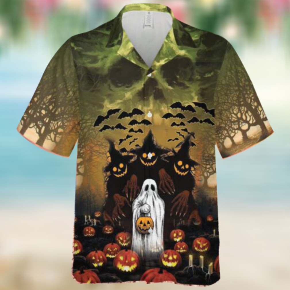 Boo Pumpkin Ghost Just Want To Have Fun Hawaii Shirt