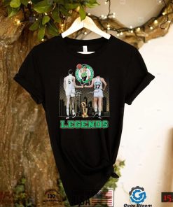 Boston Celtics John Havlicek And Bill Russell Legends Signatures Shirt