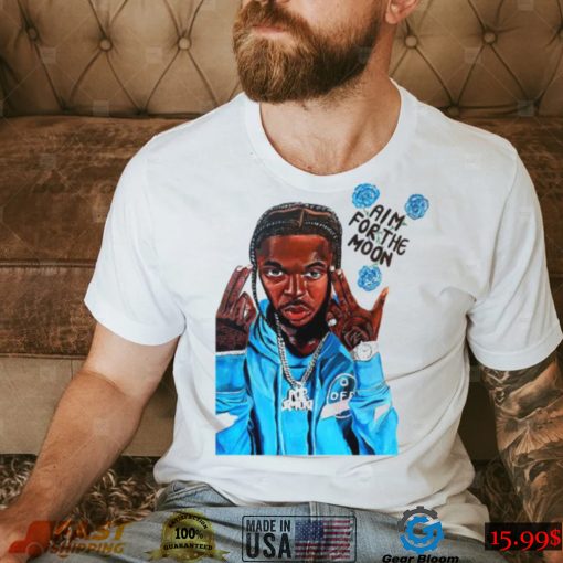 Boy With Blue Jackets Aim For The Moon 21 Savage Rap Hip Hop shirt