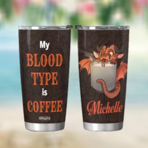 Coffee Dragon Personalized HTR0411016 Stainless Steel Tumbler