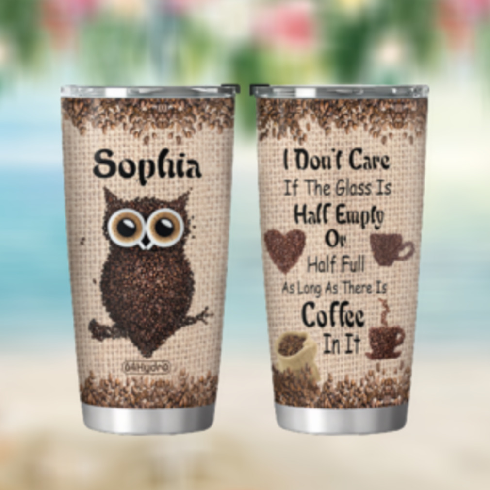 Coffee Owl Personalized TTR2310013 Stainless Steel Tumbler
