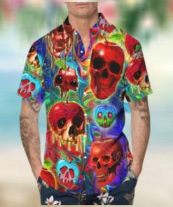 Colorful Alien Skull Hawaiian Shirt