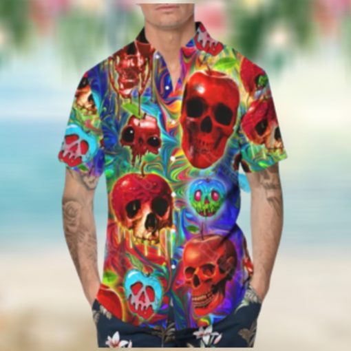 Colorful Alien Skull Hawaiian Shirt