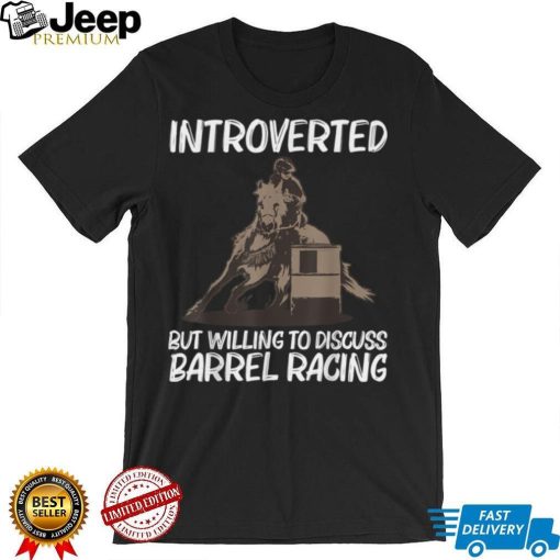 Cool Barrel Racing For Men Women Racer Cowgirl Horse Riding T Shirt