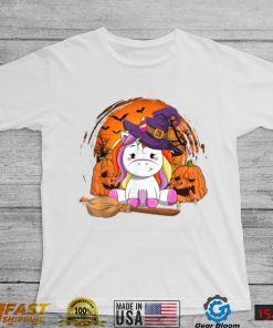 Cute Unicorn Pumpkin Halloween Thanksgiving Halloween Gifts T Shirt