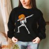 Dabbing Skeleton Pumpkin Football Halloween Boys Girls Men T Shirt   Copy (2)