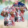 Pig American Flag Camo Pattern Hawaiian Shirt