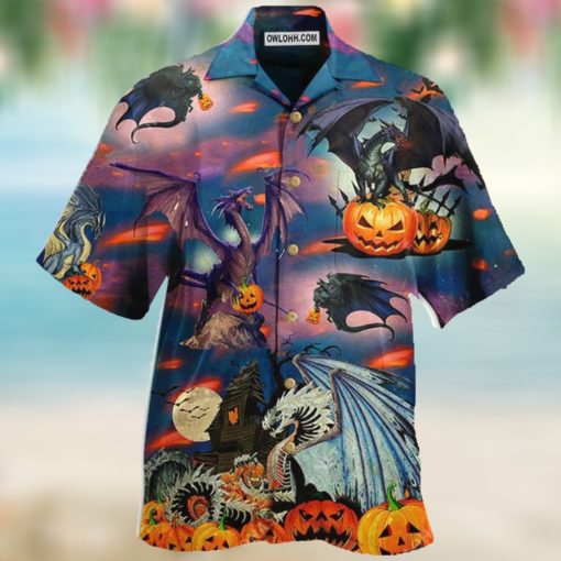 Dragon And Halloween Scaredy Halloween Hawaiian Shirt