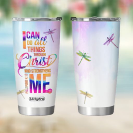 Dragonfly Faith Personalized DNR0211018 Stainless Steel Tumbler