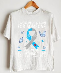 Mens I Wear Gray And Blue For Some One Diabetes Awareness T Shirt