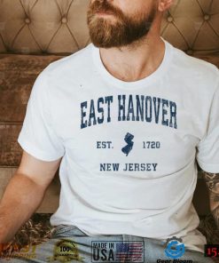 East Hanover New Jersey NJ Vintage Athletic Navy Sports Desi T Shirt