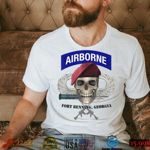 Fort Benning Army Base Airborne Training Columbus T Shirt