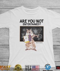 Funny Cat Teacher Are You Not Entertained T shirt