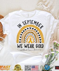 Funny Childhood Cancer Awareness Shirts In September We Wear T Shirt