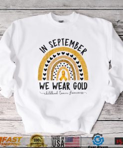 Funny Childhood Cancer Awareness Shirts In September We Wear T Shirt