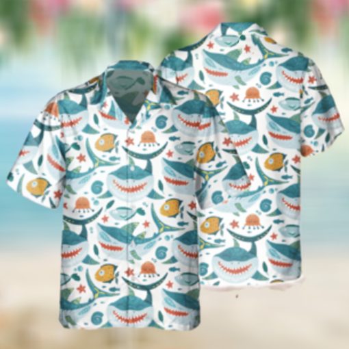 Funny Shark Fish Hawaiian Shirt