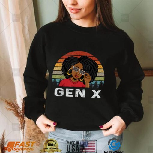 Gen X Melanin African American Black Generation X T Shirt