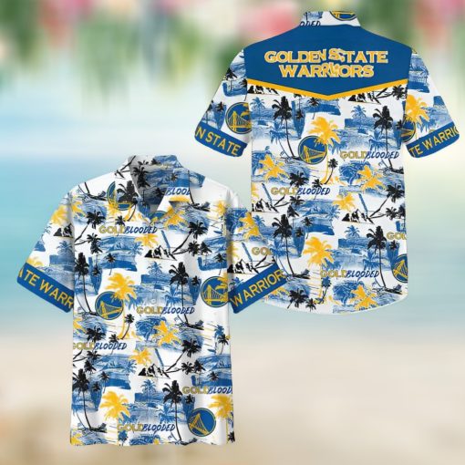 Golden State Warriors 3D Goldblooded Hawaiian Shirt