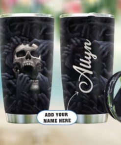 Grab Your Skull Personalized KD2 HAL2210012 Stainless Steel Tumbler