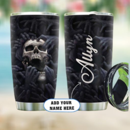 Grab Your Skull Personalized KD2 HAL2210012 Stainless Steel Tumbler