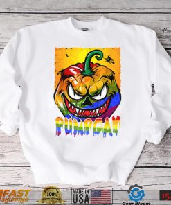 Halloween Scary Pumpkins Gay Proud LGBT Supporter Lover T Shirt