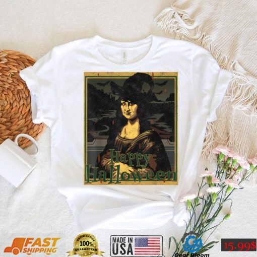 Happy Monalisa Halloween T Shirt