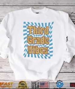 Hello Third Grade Vibes Retro Teachers Kids Back To School T Shirt