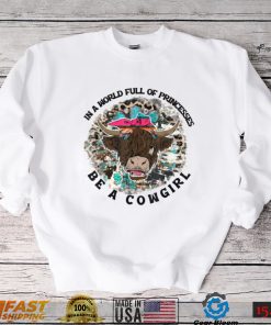 Highland Cow Bandana Be A Cowgirl Western Country Farmers T Shirt