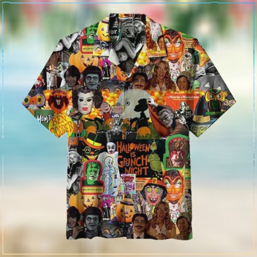 Horror Scary Halloween Carving Party Hawaiian Shirt
