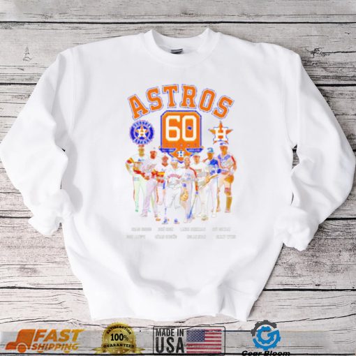 Houston Astros best players signatures shirt