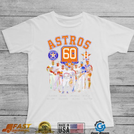 Houston Astros best players signatures shirt