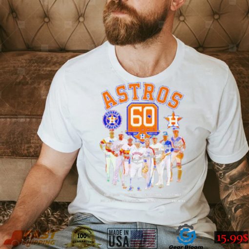 Houston Astros best players signatures shirt