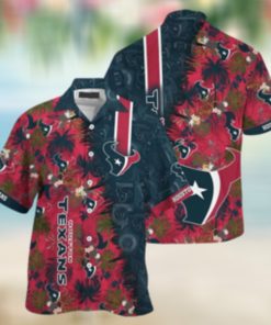 Houston Texans NFL Team Football Beach Shirt Summer Button Down Hawaiian Shirt