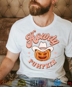 Howdy Pumpkin Rodeo Western Country Fall Southern Halloween T Shirt