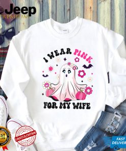 I Wear Pink For My Wife Halloween Breast Cancer Awareness T Shirt