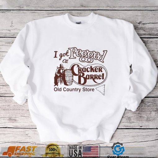 I got at pegged cracker barrel old country store shirt
