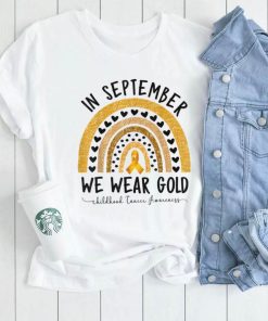 Funny Childhood Cancer Awareness Shirts In September We Wear T Shirt