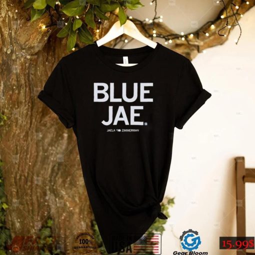 Jaela Zimmerman Creighton Volleyball Blue Jae shirt