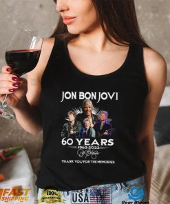 Jon Bon Jovi 60 years 1962 2022 thank you for the memories shirt