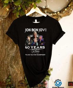 Jon Bon Jovi 60 years 1962 2022 thank you for the memories shirt