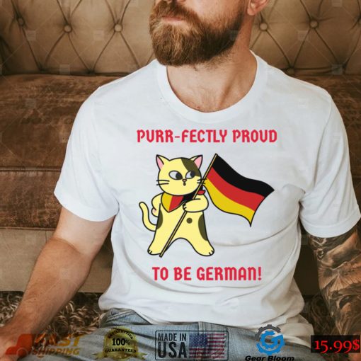 Cat with Germany flag Purr fectly proud to be German shirt