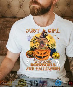 Just a Girl who loves Boerboel and Halloween Tee T Shirt