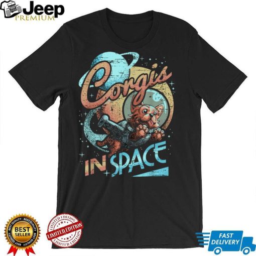 Kawaii Corgi Astronaut Dog Corgi In Space Galaxy spacemen T Shirt