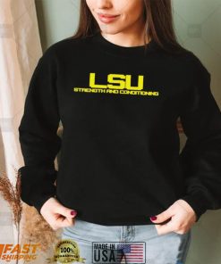 LSU strength and conditioning T shirt