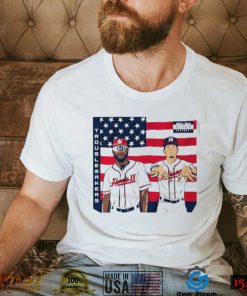 Atlanta Braves Michael Harris II and Vaughn Grissom troublemakers American flag shirt