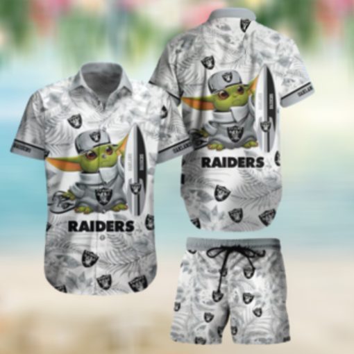 Las Vegas Raiders NFL Baby Yoda Hawaiian Shirt