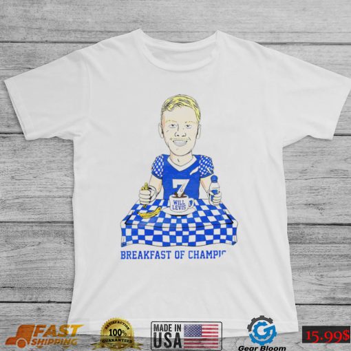 Kentucky Wildcats Will Levis Breakfast of Champions cartoon shirt